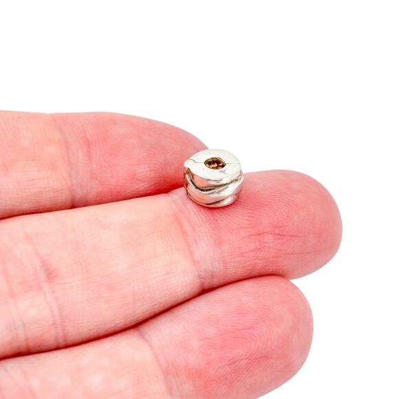 Vintage Sterling Silver 925 Spacer Bead Charm - Picture 1 of 9